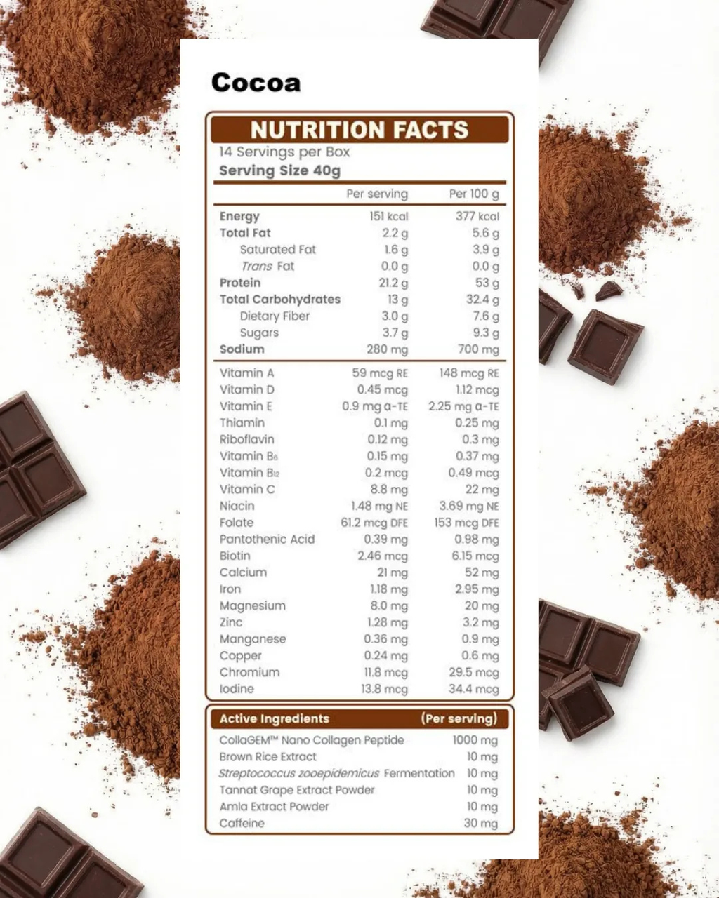 POWERGLOW SHAKES (COCOA)